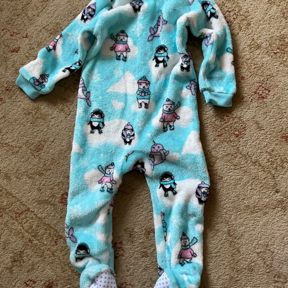 Children’s Place Bundle of 3 Toddler Girl Dino Footed Fleece 1 Piece Pajamas EUC - Picture 11 of 14